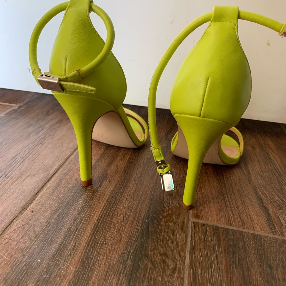 Chartreuse Strappy Sandals